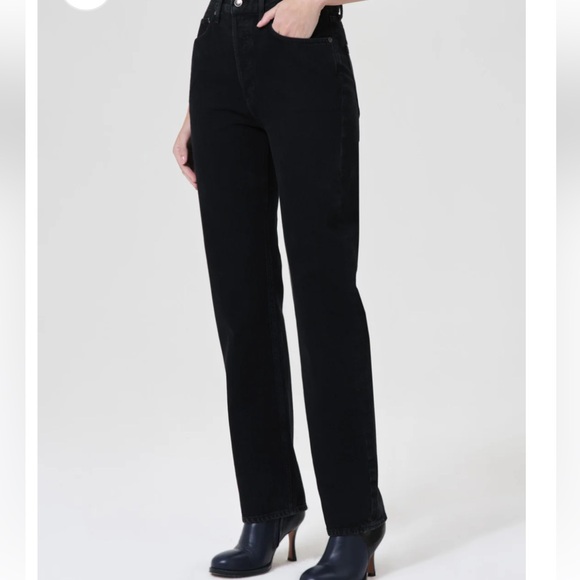 Agolde Black Straight Leg Jeans GUC - Picture 2 of 8